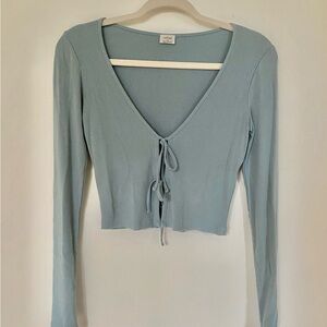 Aritzia - Wilfred Free Only Tie Front Long Sleeve